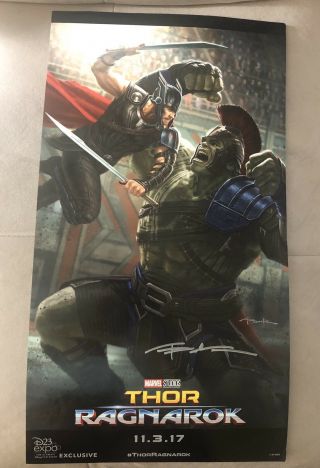 D23 Expo 2017 Exclusive Marvel Studios Thor Ragnarok 11 - 3 - 17 Signed By Andy Park