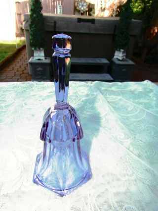Vintage Moser Lead Crystal Alexandrite Neodymium Bell 2