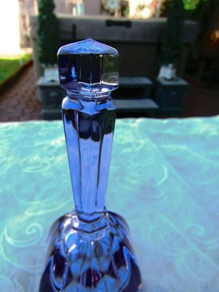 Vintage Moser Lead Crystal Alexandrite Neodymium Bell 5
