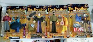 The Beatles Yellow Submarine Mcfarlane Toys Action Figure Set Of (4) Paul Damage