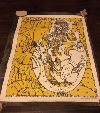Grateful Dead 1967 Jim Salzer Santa Barbara Concert Poster The Doors