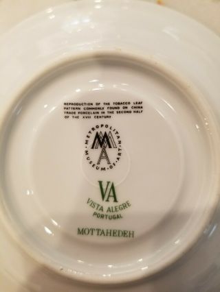 TOBACCO LEAF by Mottahedeh Tea Cup & Saucer made in Portugal 5