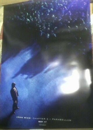 John Wick 3 Movie Poster 2 Sided 27x40.  An Collectible