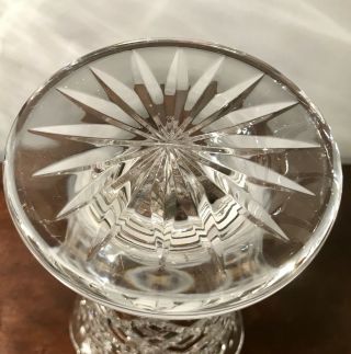 8” Waterford Irish Crystal Scalloped Rim Footed Vase - 4