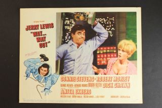 1966 Way.  Way Out Movie Lobby Card Jerry Lewis Connie Stevens