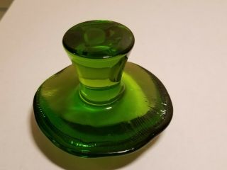 VINTAE VIKING GLASS AVOCADO GREEN MUSHROOM - MEDIUM 4