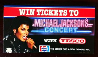 Michael Jackson Concert Flyer With Tesco.