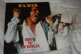 Elvis Presley " Shot By Ed Bonja " Rare Elvis Unlimited Softback Book With Cd