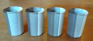 4 - Unusual Jim Mcbride Fabrik Stoneware Agate Pass Small Tumbler Tea Cup Seattle