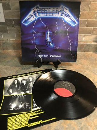 Metallica “ride The Lightning” 60396 - 1 Vg,  Record/vinyl/memorabilia/pick