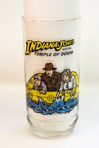 Indiana Jones And The Temple Of Doom 1984 Taco Time 7up Drinking Glass