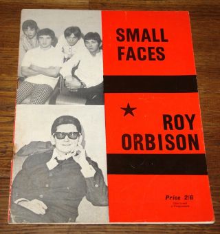 Small Faces Valex Unofficial Uk Concert Tour Programme 1966 Troggs Orbison Scott