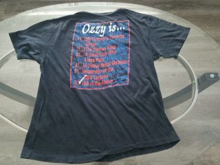 Ozzy Osbourne 1988 No Rest For The Wicked Tour Shirt NOT A REPRINT True. 6