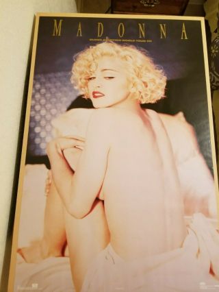 Madonna Vintage Blond Ambition Tour Poster 23 " X 35 " 1990 Boy Toy,  Inc.  Nude