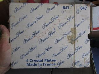 Princess House Heritage 8 " Lunch Or Salad Plates In The Box 647 Set Of 4
