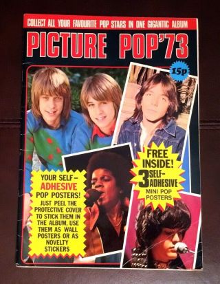 Picture Pop ‘73 Album David Bowie,  Slade,  Osmonds,  Sweet,  David Cassidy & More