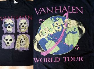 Van Halen Ou812 World Tour T - Shirt Rare