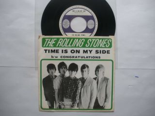 Rolling Stones 1964 0riginal Pic.  Sleeve,  45 " Time Is On My Side/congratulations "