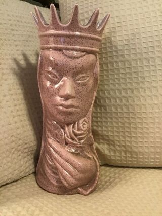 Vintage Red Wing Pottery Queen Vase Fleck Zephyr Pink 1950’s Mid Century Modern