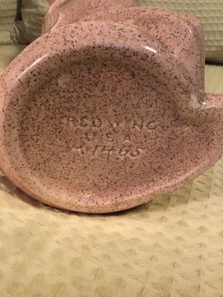 Vintage Red Wing Pottery Queen Vase Fleck Zephyr Pink 1950’s Mid Century Modern 4