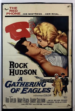 Gathering Of Eagles Movie Poster (good) One Sheet 1963 Rock Hudson 1594