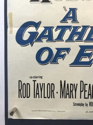 GATHERING OF EAGLES Movie Poster (Good) One Sheet 1963 Rock Hudson 1594 5