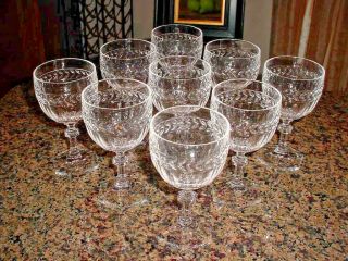 9 Villeroy & Boch Miss Desiree 6 " Crystal Claret Wine Goblets