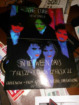 The Cure " In Between Days " Promo Poster Small