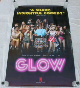 Glow Gorgeous Ladies Of Wrestling Netflix Show Emmys Bus Shelter Poster 4 