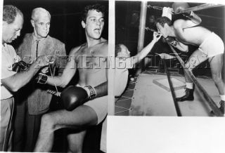 Tony Curtis Behind The Scenes Vintage Photo 1955 Boxing Square Jungle