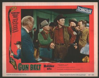 Gun Belt 6 Lobby Cards (verygood, ) Movie Poster Art 1953 Cowboy Western 197