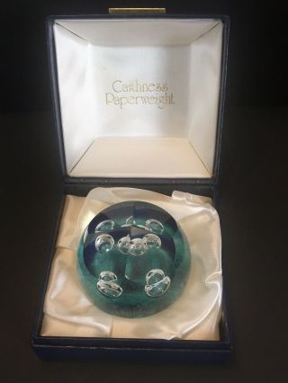 Caithness Scotland Glass Paperweight 1987 Chorale 689/1000 W/box
