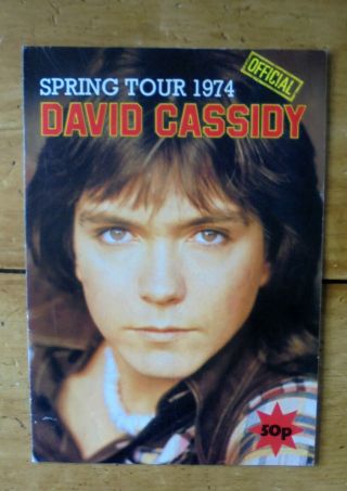 David Cassidy Official Souvenir Book Spring Tour 1974