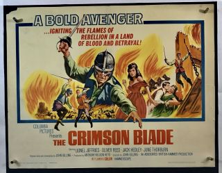 Crimson Blade Movie Poster (good, ) Half Sheet 1963 Lionel Jeffries 019f