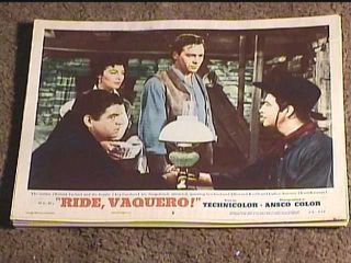 Ride Vaquero 1953 Lobby Card 3 Western
