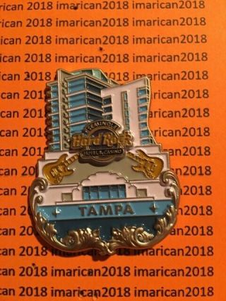 Hard Rock Tampa Hotel & Casino Tower Icon Pin With Back Card