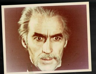 8 X10 Color Photo Of - Close Up - Christopher Lee
