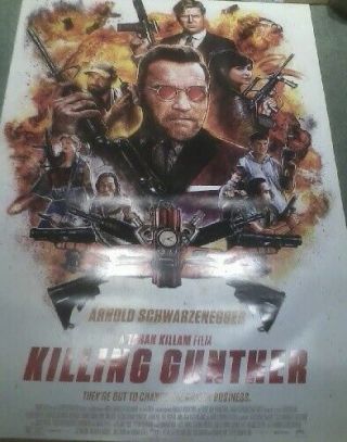 Killing Gunther Movie Poster 1 Sided Heavy Paper 27x40.  An Collectible