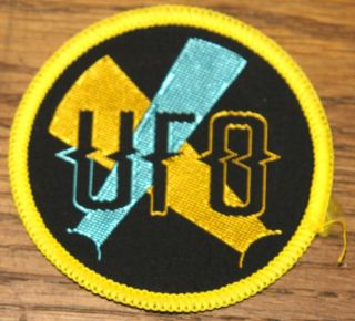 Ufo Vintage Circa 1981 Embroidered Woven Colth Sewing Sew On Patch
