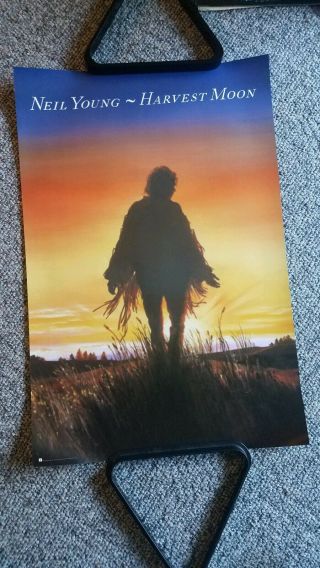 Rare 1992 Neil Young Promo Posters Harvest Moon