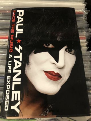 Paul Stanley Kiss Face The Music Autographed Signed Book With Line Ticket