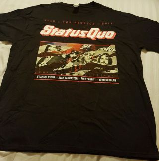 Status Quo The Reunion Tour/concert T Shirt 2013 X Large