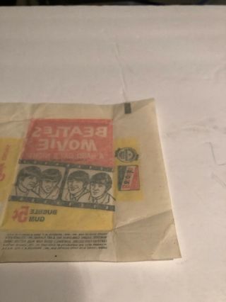 1964 Beatles Gum Wrapper A HARD DAYS NIGHT,  VERY RARE (BGW2014) SPECIAL 5