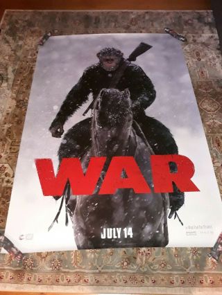 War For The Planet Of The Apes 4 Ft X 6 Ft Double Sided Bus Shelter