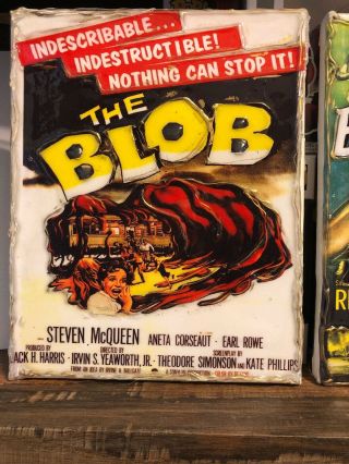 The Blob (1958) 8x10 Canvas Movie Poster Art Classic Horror Memorabilia