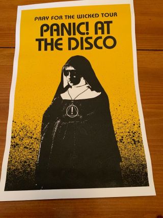 Panic At The Disco Pray For The Wicked Tour Poster 2018 Ltd Ed