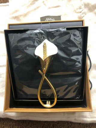 Michael Aram Calla Lily Cocktail Napkin Holder “new Store Display With Defects”