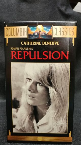 Repulsion (1965) Vhs Tape/roman Polanski/catherine Deneuve.  Columbia Vhs