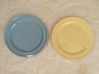 2 Tst Luray Pastels 8 1/4 " Muffin - Toast Cover Plates U.  S.