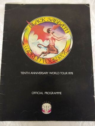 Black Sabbath 1978 World Tour Official Program